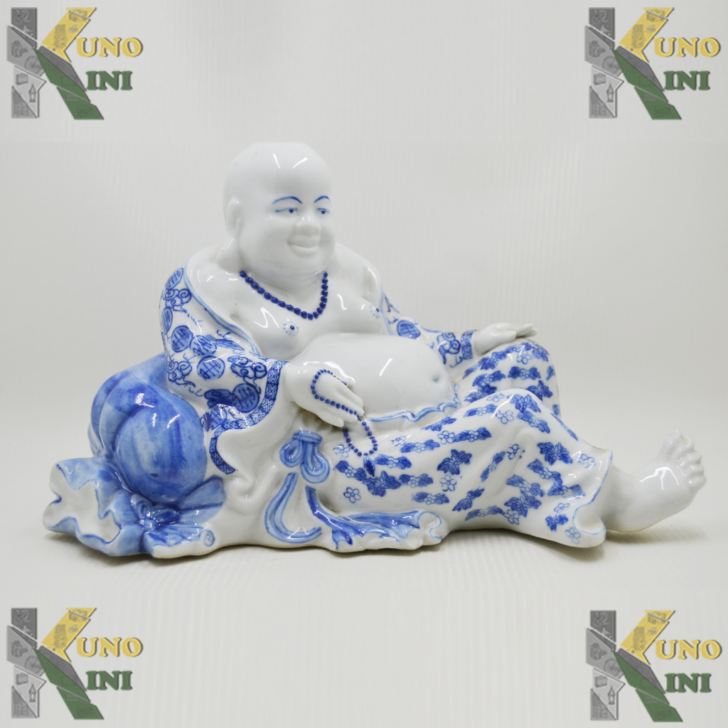 PATUNG KERAMIK BUDDHA TERTAWA