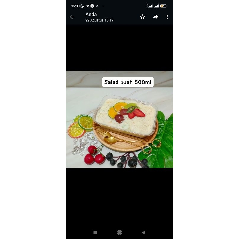 

Salad buah kemasan 500ml (khusus wilayah kapas-bojonegoro kota)