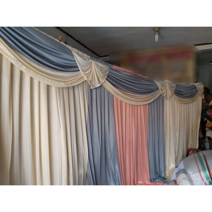 Kain Background Dinding atau Kain Backdop atau Kain Background dengan rumbai atau Kain Dekorasi Dind