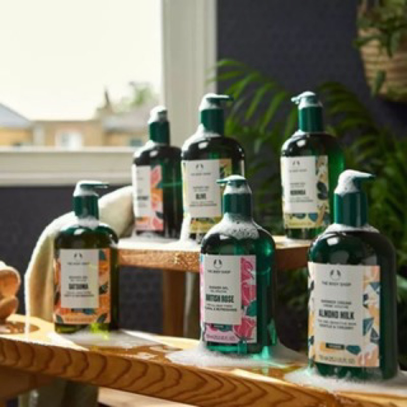 [ORIGINAL] The Body Shop Shower Gel 750ml VEGAN Stawberry Moringa Mango Olive Satsuma Wild Argan Oil
