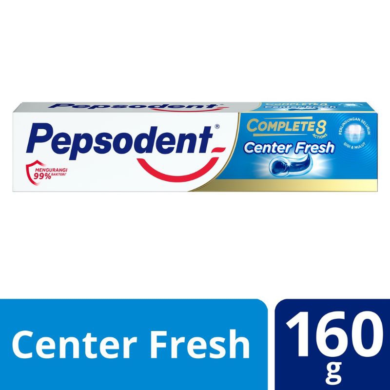 PEPSODENT COMPLETE 8 CENTER FRESH 160GR | PEPSODENT WHITENING 190 GR | PEPSODENT 225 GR