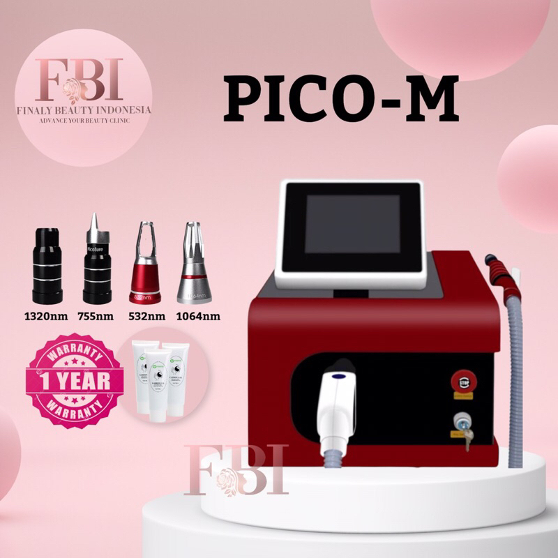 PICO-M Laser Pico Laser Penghilang Tato Flek Hitam Tatto Picolaser Ndyag Picored Picosecond