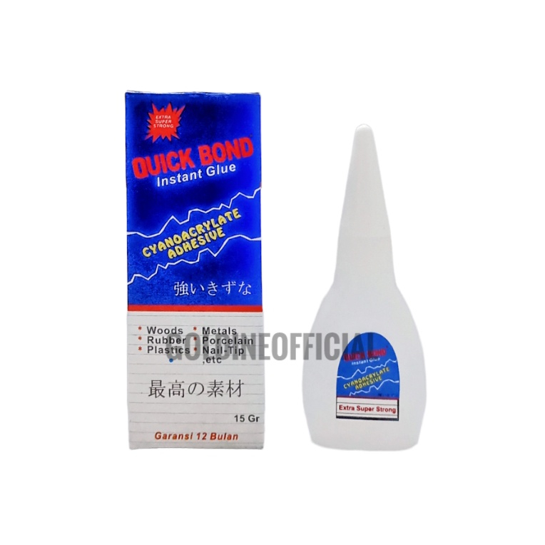 

QUICK BOND LEM TETES / INSTANT GLUE LEM SERBAGUNA PERBOX ISI 10 PCS