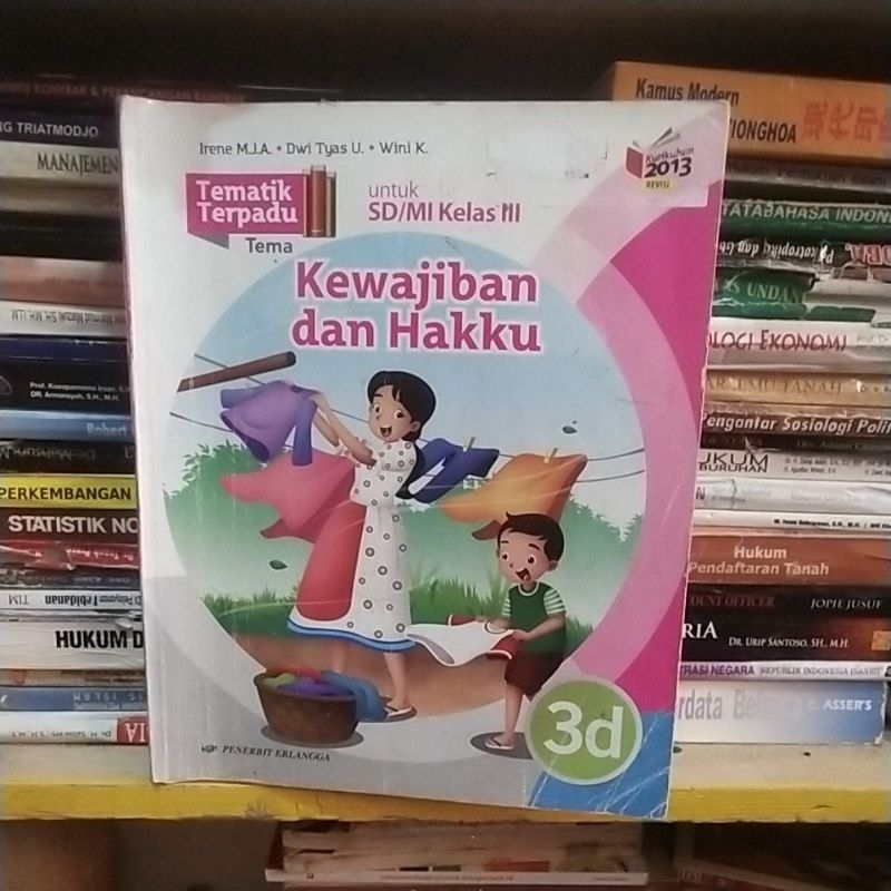 buku tematik terpadu kewajiban dan hakku kelas 3d sd