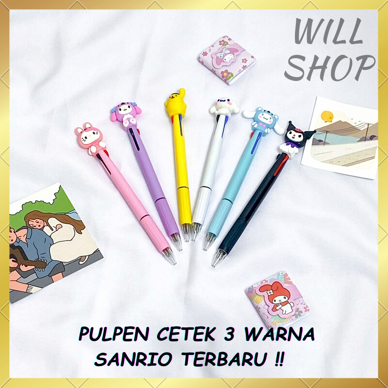 

BOLPEN PENA GEL HITAM BIRU MERAH / PULPEN 3 WARNA SANRIO HARGA SATUAN 1 PCS PULPEN TERBARU PERLENGKAPAN ALAT TULIS SEKOLAH KANTOR BISA GROSIRAN TERMURAH COD