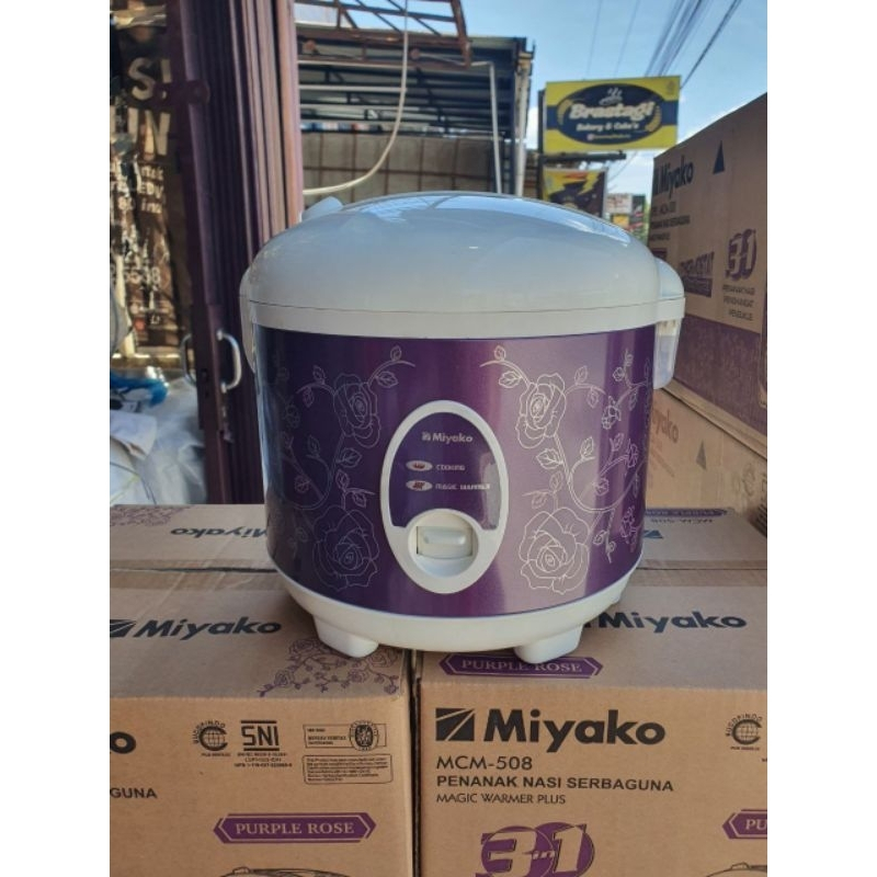 Magic Com Rice Cooker 1.8 Liter - Miyako MCM-508 Purple Rose