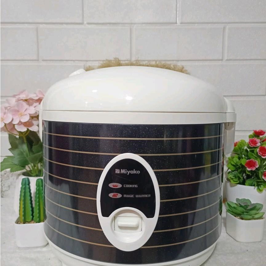 MIYAKO MAGIC COM // RICE COOKER MCM-508 [ 1.8 LITER ] PENANAK NASI - DARK GLITTER LINE / HITAM