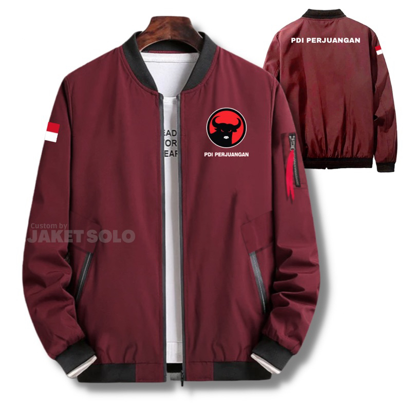 JAKET BOMBER PDI PERJUANGAN