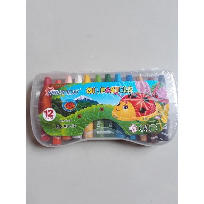 

Crayon Oil Pastel Amanda 12 Warna