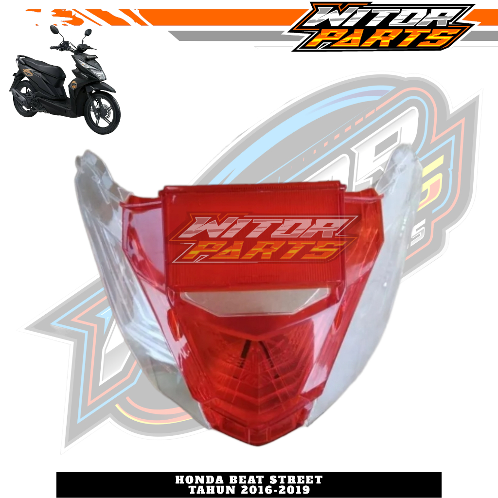 Mika Kaca Lampu Stop Belakang Beat Street 2016 2017 2018 2019 / Mika Lampu Stop Belakang Stoplamp Be