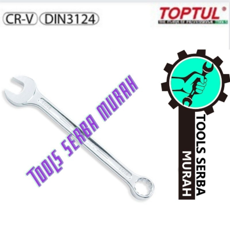 SUPER-TORQUE COMBINATION WRENCH / Kunci ring pas 9/16" Toptul ACEW1818