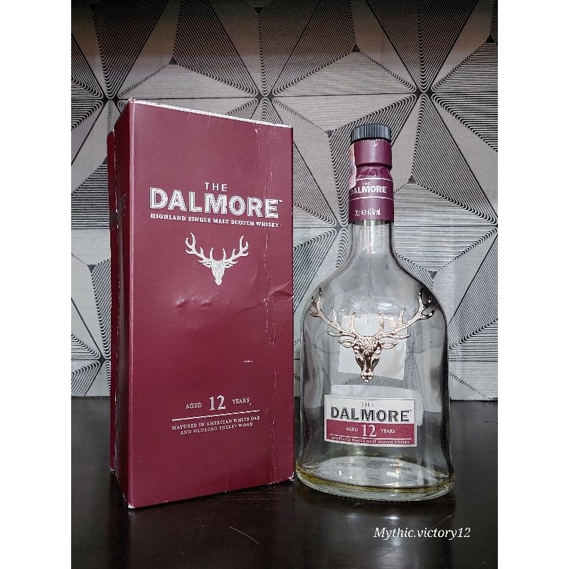 botol bekas miras Dalmore 12 + Box