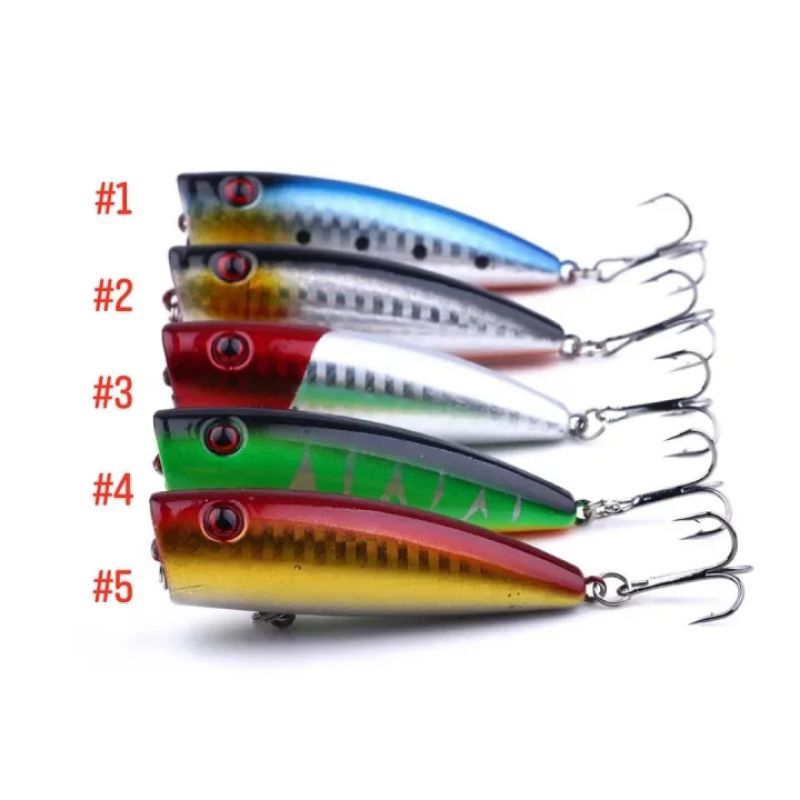 UMPAN CASTING TOP WATER POPPER FISHING LURE 7CM/9GR