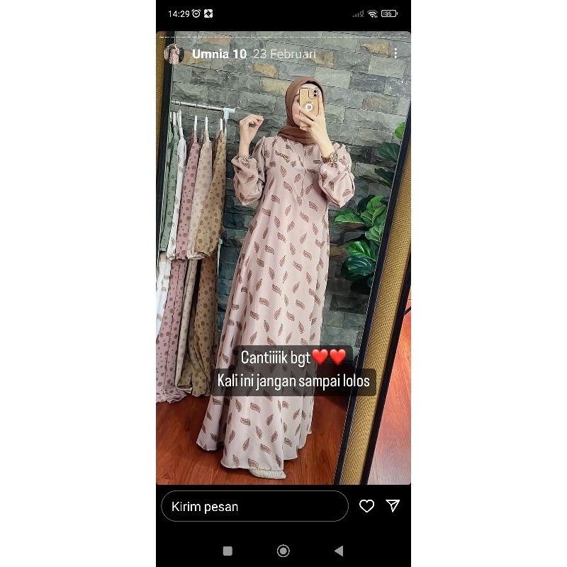 ready umnia 6 dan 10 dress by jannat