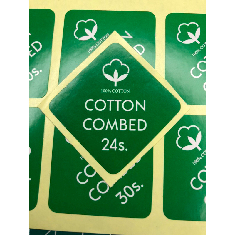 

Stiker cotton combed - sticker cotton combed - sticker label cotton combed - label sticker cotton combed - 50 pcs