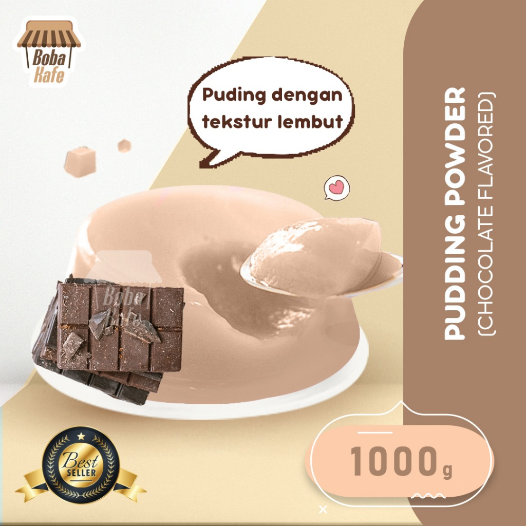 

SILKY CHOCOLATE PUDDING POWDER @1KG / SERBUK PUDDING RASA COKLAT