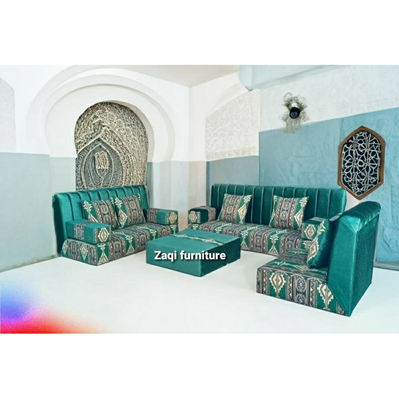 SOFA LESEHAN ARABIAN MISNAD 1 SET FREE MEJA