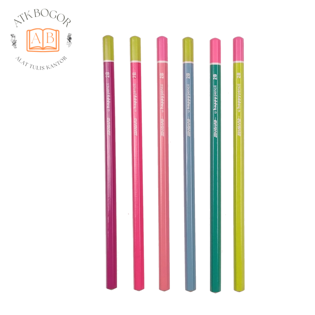 Pensil 2B Ujian Komputer LJK  Standard Happy Pencil
