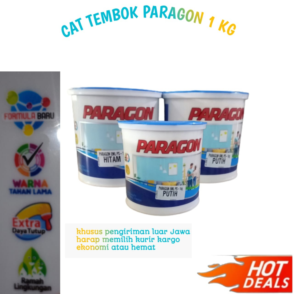 CAT TEMBOK 1 KG PARAGON / CAT TEMBOK PARAGON / CAT PARAGON 1 KG, Cat interior 1kg