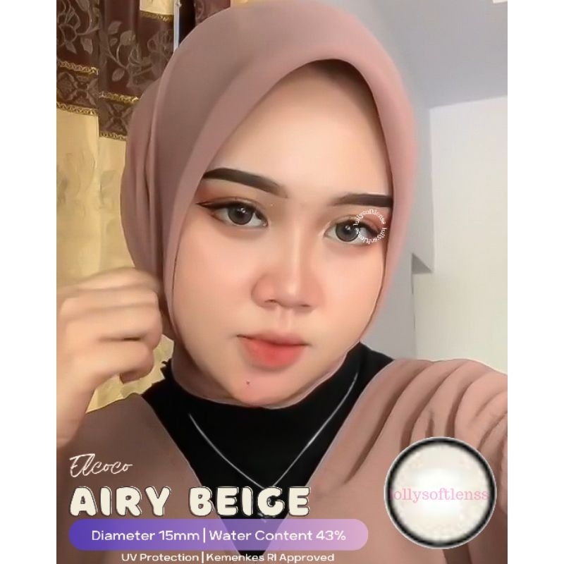 [Lolly Softlens] Softlens Elcoco Airy Normal 15 mm