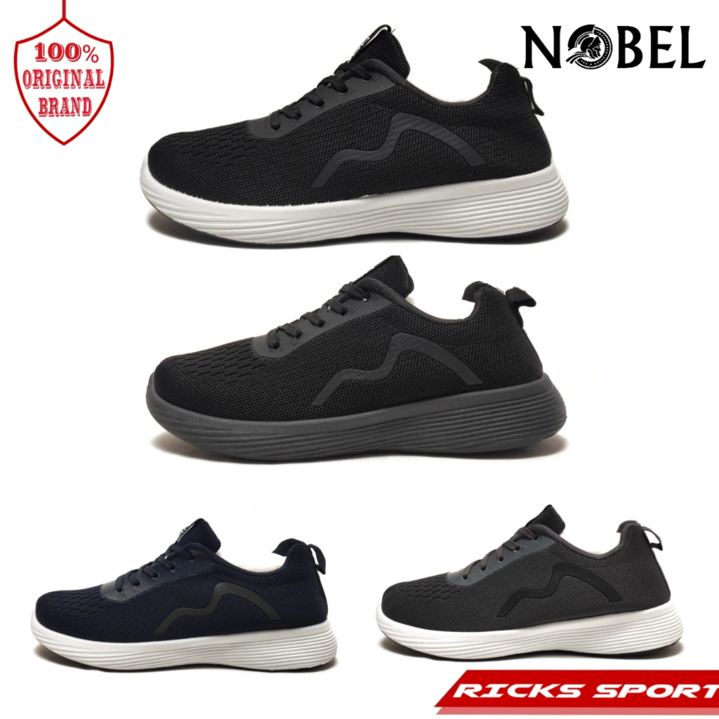 SEPATU PRIA WANITA HITAM II SEPATU SENAKERS NOBEL C10