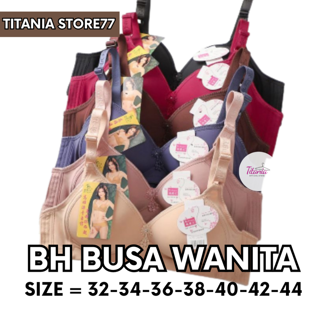 Bh Bra Busa Tebal Jumbo Tanpa Kawat Polos Wanita Remaja Dewasa Premium Quality Terbaru