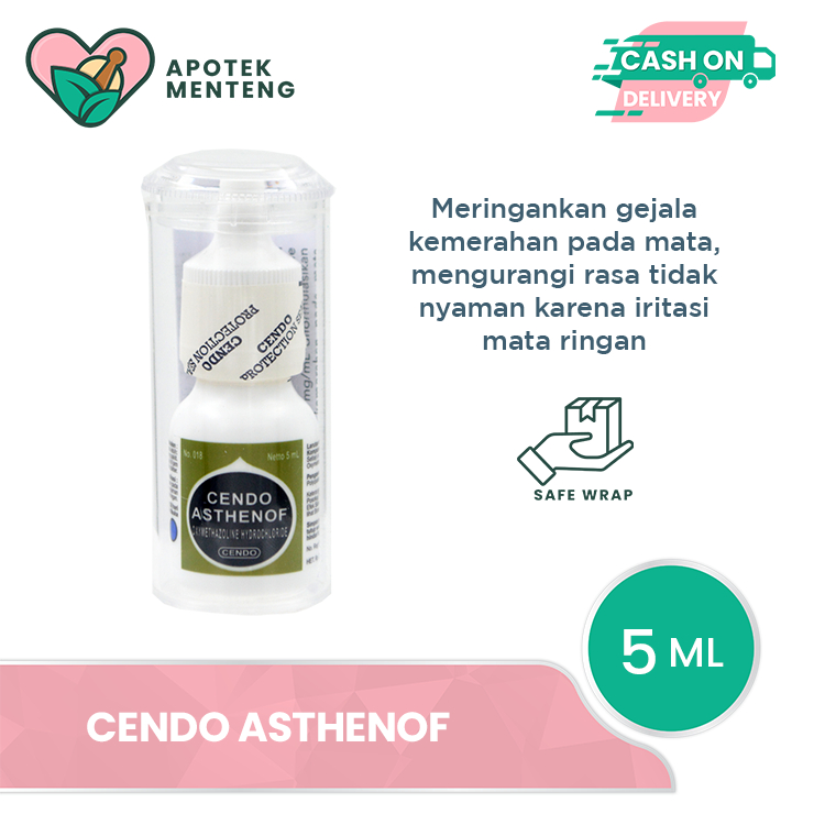 Cendo Asthenof 15 mg Eye Drops 5 ml - Obat Tetes Mata untuk Iritasi Mata Ringan