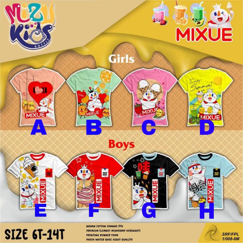 mixue kaos anak mixue kaos mixue kaos eskrim