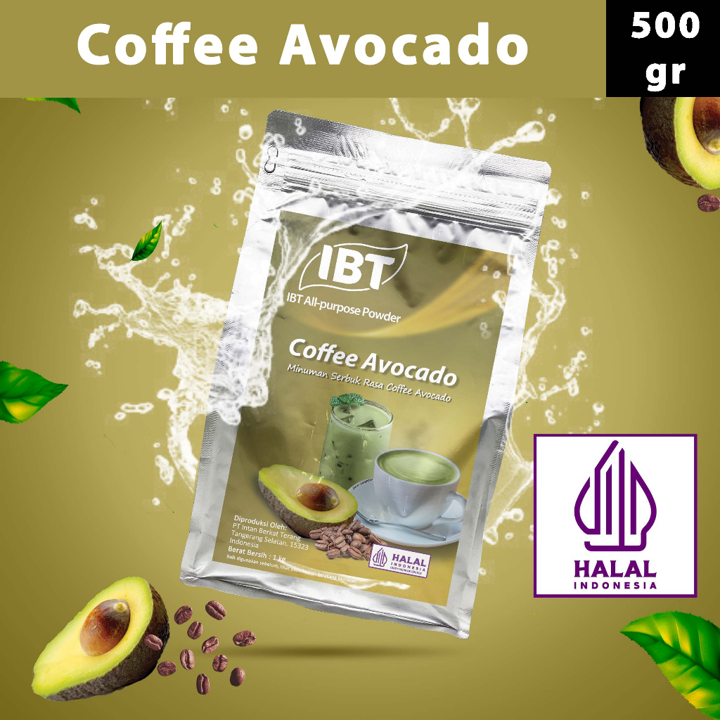 

Bahan Minuman Bubuk Rasa Coffee Avocado IBT Drink Powder 500gr