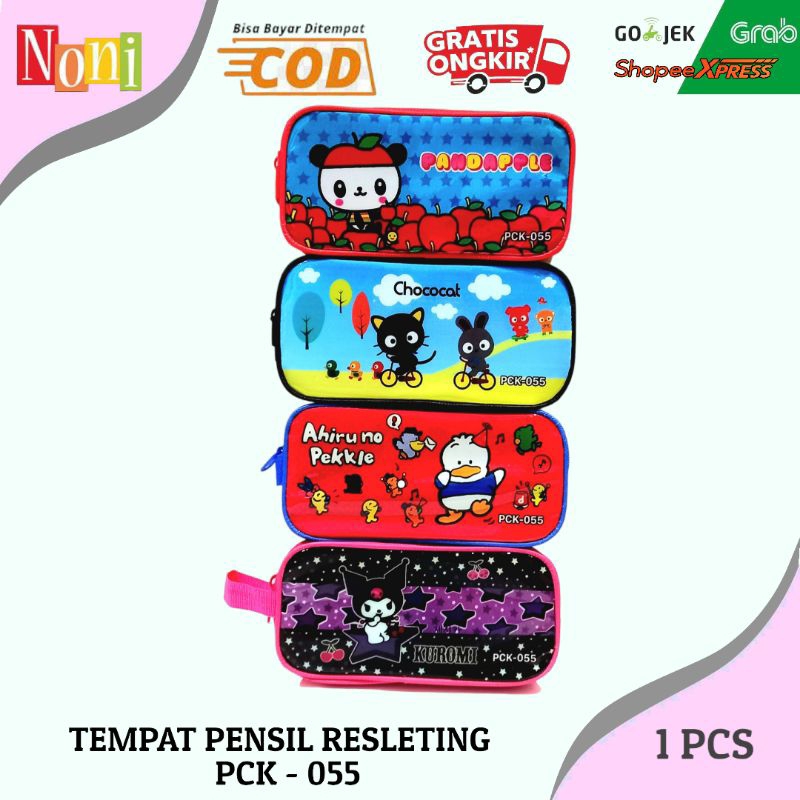 

PCK SERIES pencil case tempat pensil kain resleting BESAR 20 x 9 cm karakter