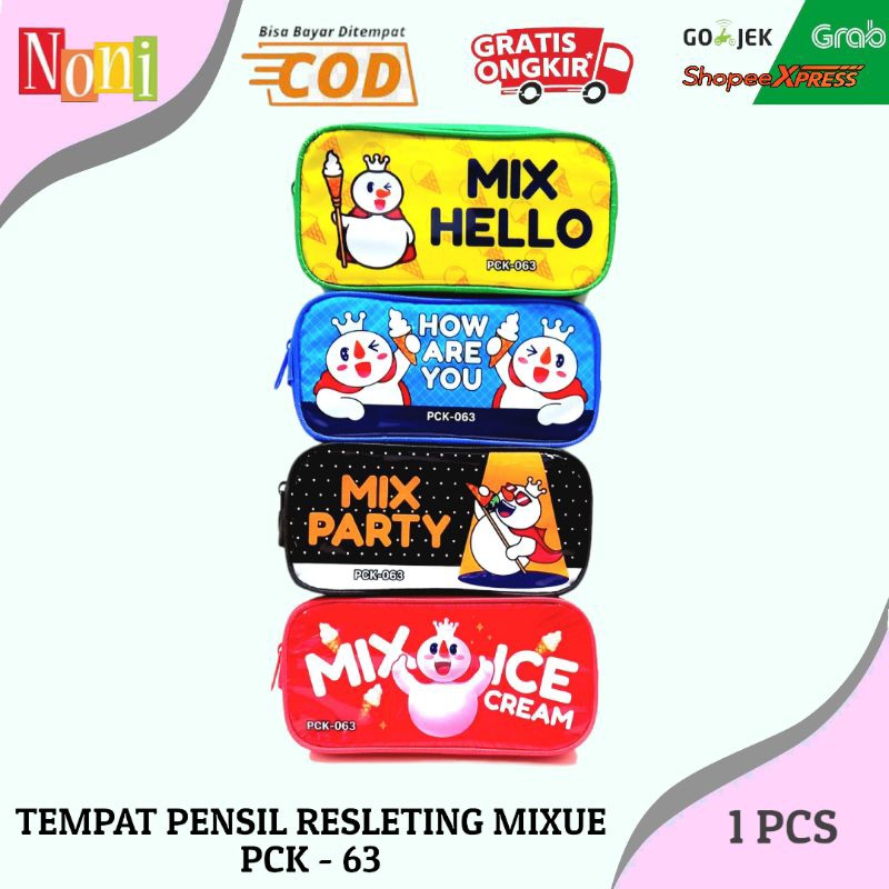 

Tempat pensil resleting pencil case motif MIXUE ukuran 20 x 8 cm