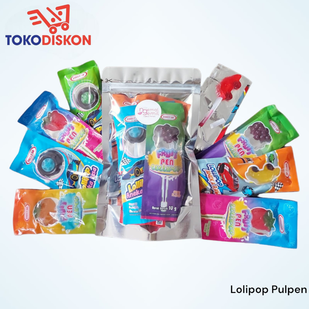 

Lolipop Pulpen Lolipop Fancy Lolipop Rasa Buah Bentuk Lucu / Premium