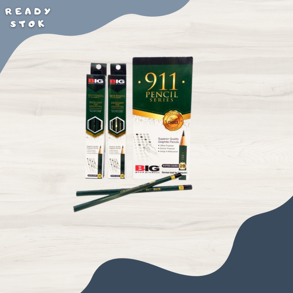 

Pensil 2B / Pensil BIG 2B 911 Hijau / Pensil BIG 2B / Pensil (PCS)