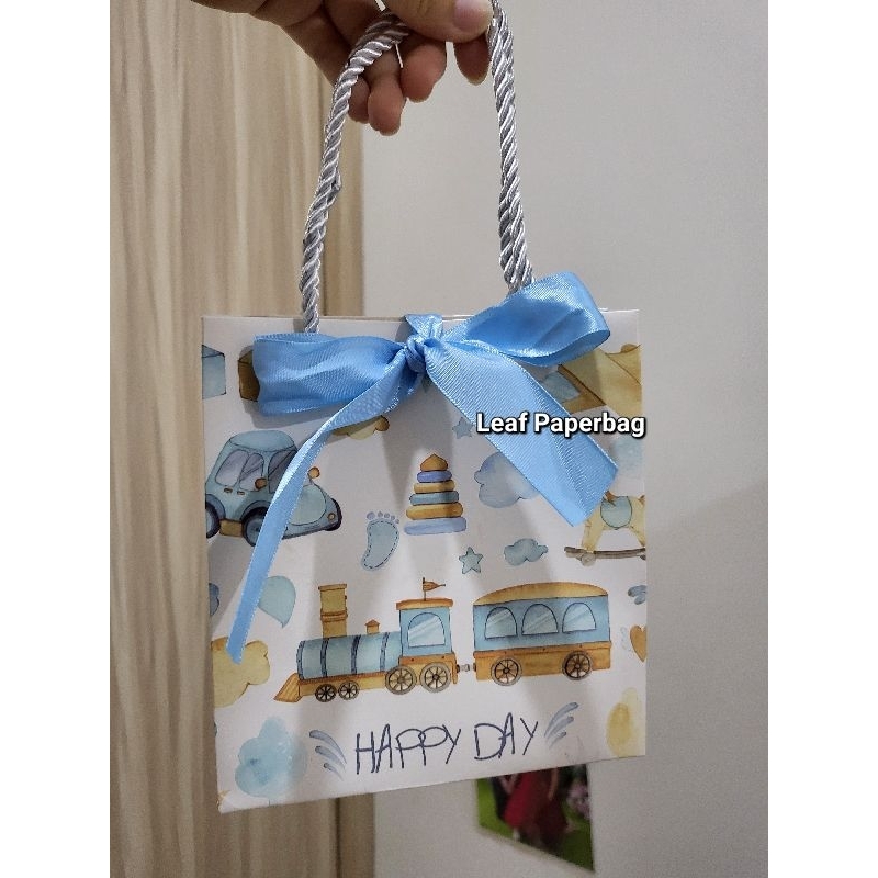 

paper bag newborn new born goodie bag tas kado hadiah bayi baru lahir kantongan packaging dus gift box souvenir kado lahiran
