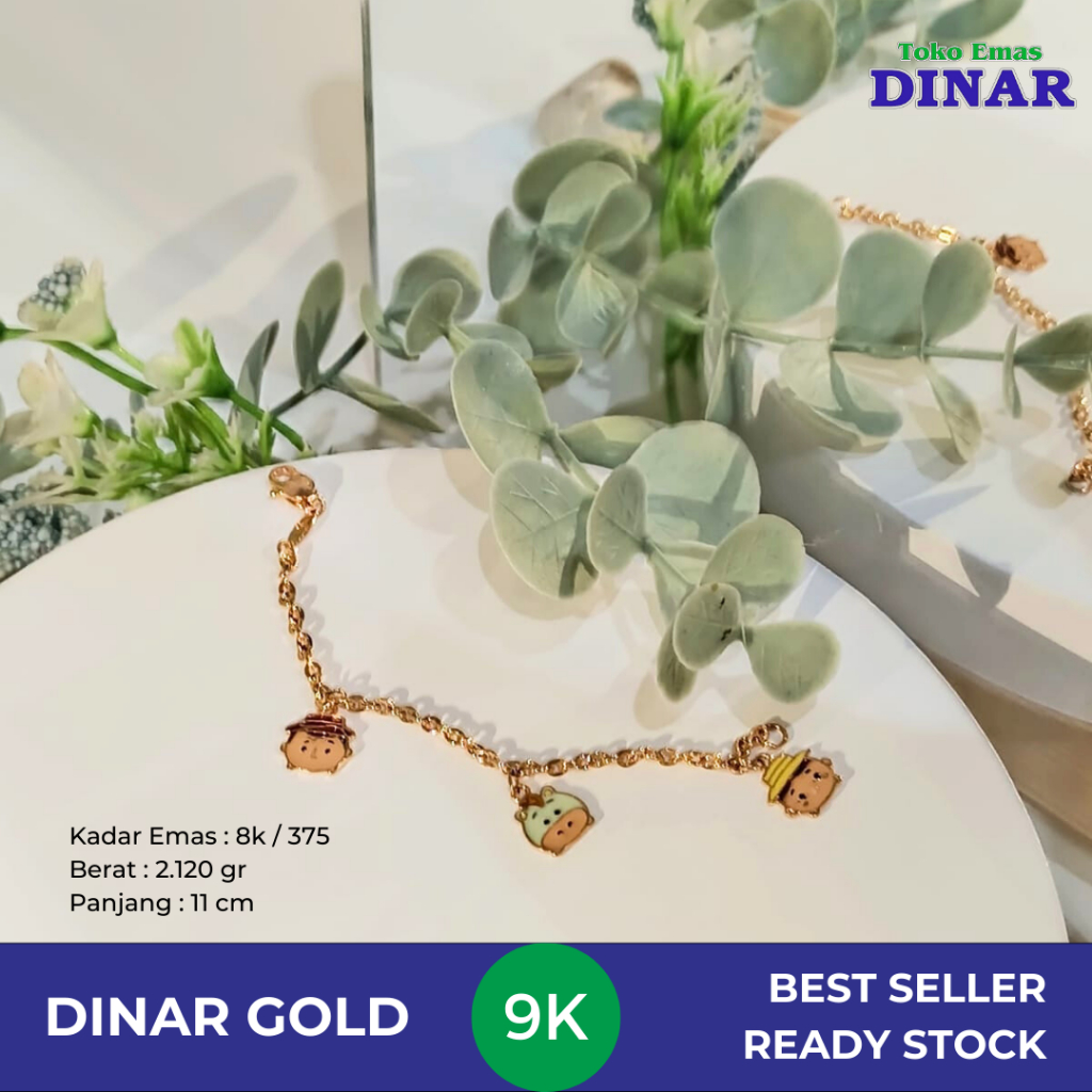 GELANG RANTAI ANAK +3M SLP -EMAS MUDA-8K/375