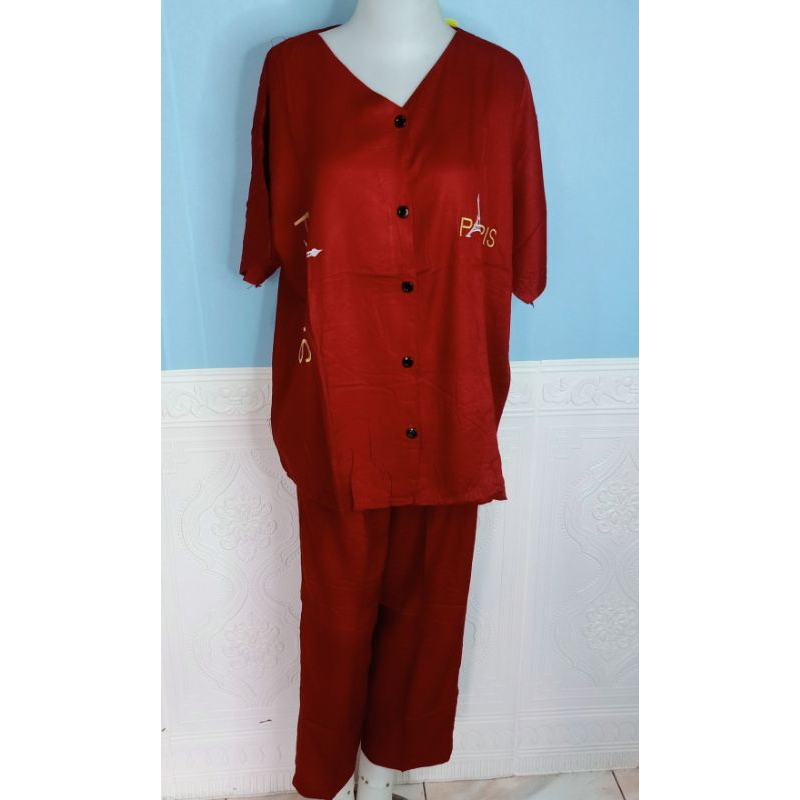 Setelan Cp Jumbo Agnes Bordir Premium/Setelan Premium Agnes