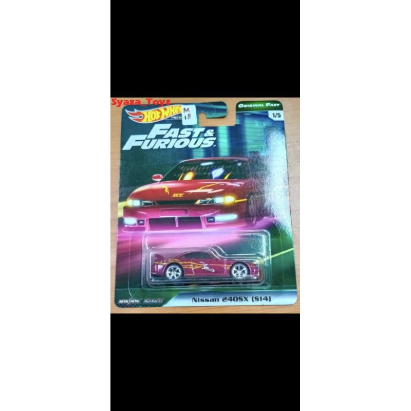Hot wheels Premium Fast & Furious Nissan 240SX (S13) Merah