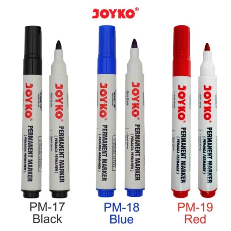 

Joyko Permanent Marker PM-17 PM-18 PM-19 Spidol Penanda Permanen