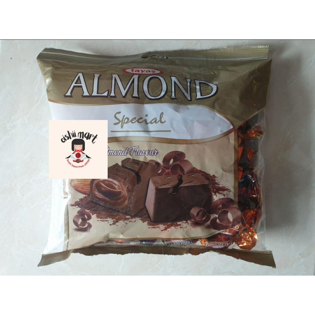 Tayas Almond Chocolate / snack turki / coklat turki / camilan impor / camilan / snack / coklat / cok