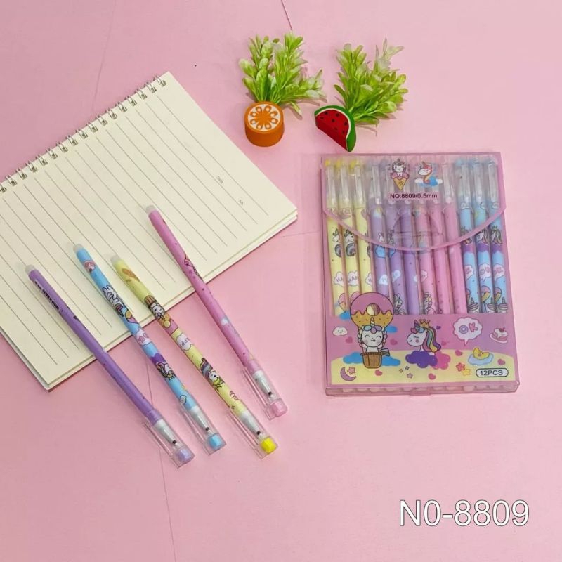 

(1 pcs) Pen bisa hapus/Pen gel hapus/erasable pen/pen hapus lucu Fancy