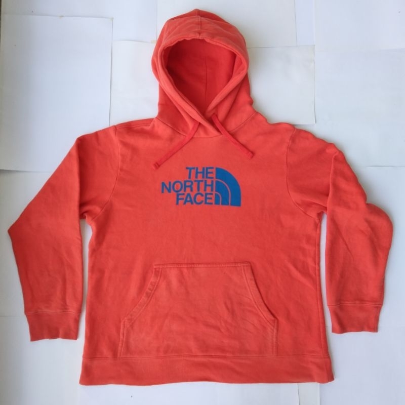 TNF Hoodie Orange Original Full Tag dan Hologram