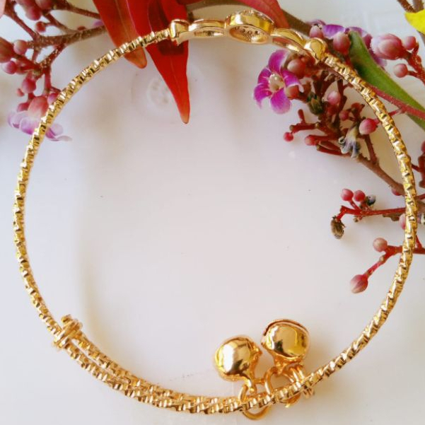 gelang keroncong titanium anak wanita Anti karat dan anti luntur