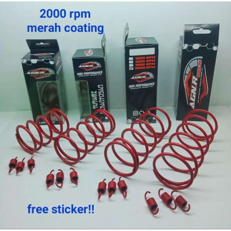 Per cvt racing 2000rpm+per sentri 1set  AGN R Tech yamaha matic mio karbu/mio sporty/mio soul karbu/
