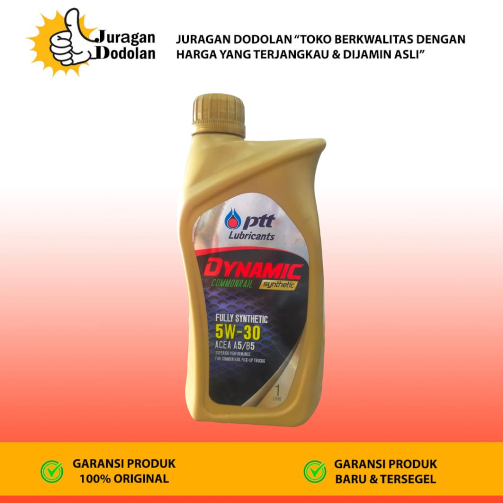 PTT DYNAMIC COMMONRAIL SYNTHETIC SAE 5W/30 5W-30 5W30 / OLI PTT / PTT DIESEL