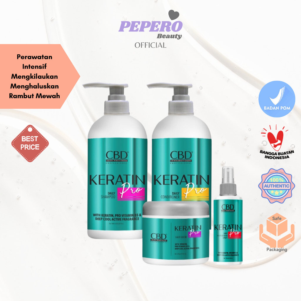CBD Professional Keratin Pro Daily Shampoo | Conditioner | Hair Mask | Hair Spray