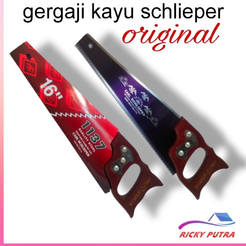 Gergaji kayu schlieper ukuran 16 inci original graji hand saw