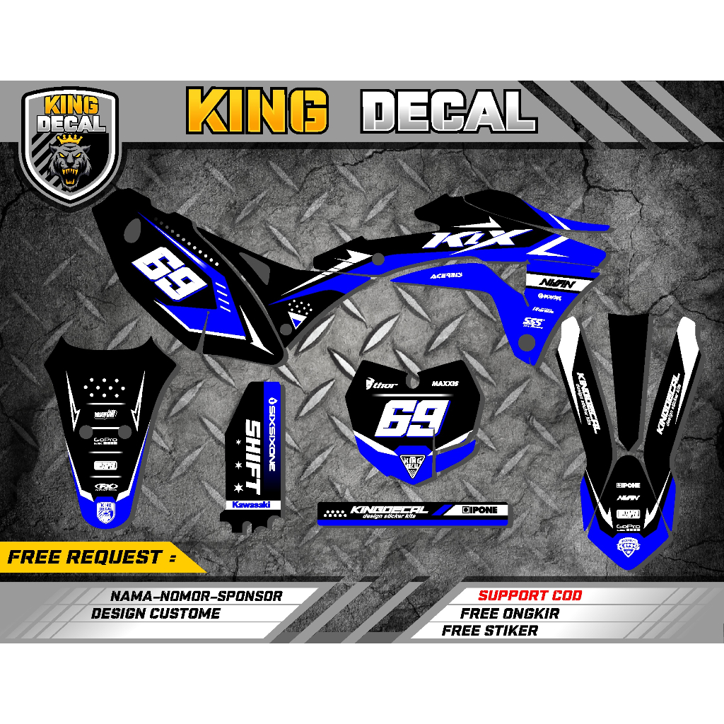 DECAL STICKER KLX GORDON FULL BODY DECAL GORDON DECAL STIKER KLX GORDON FULL BODY DECAL STICKER KLX 