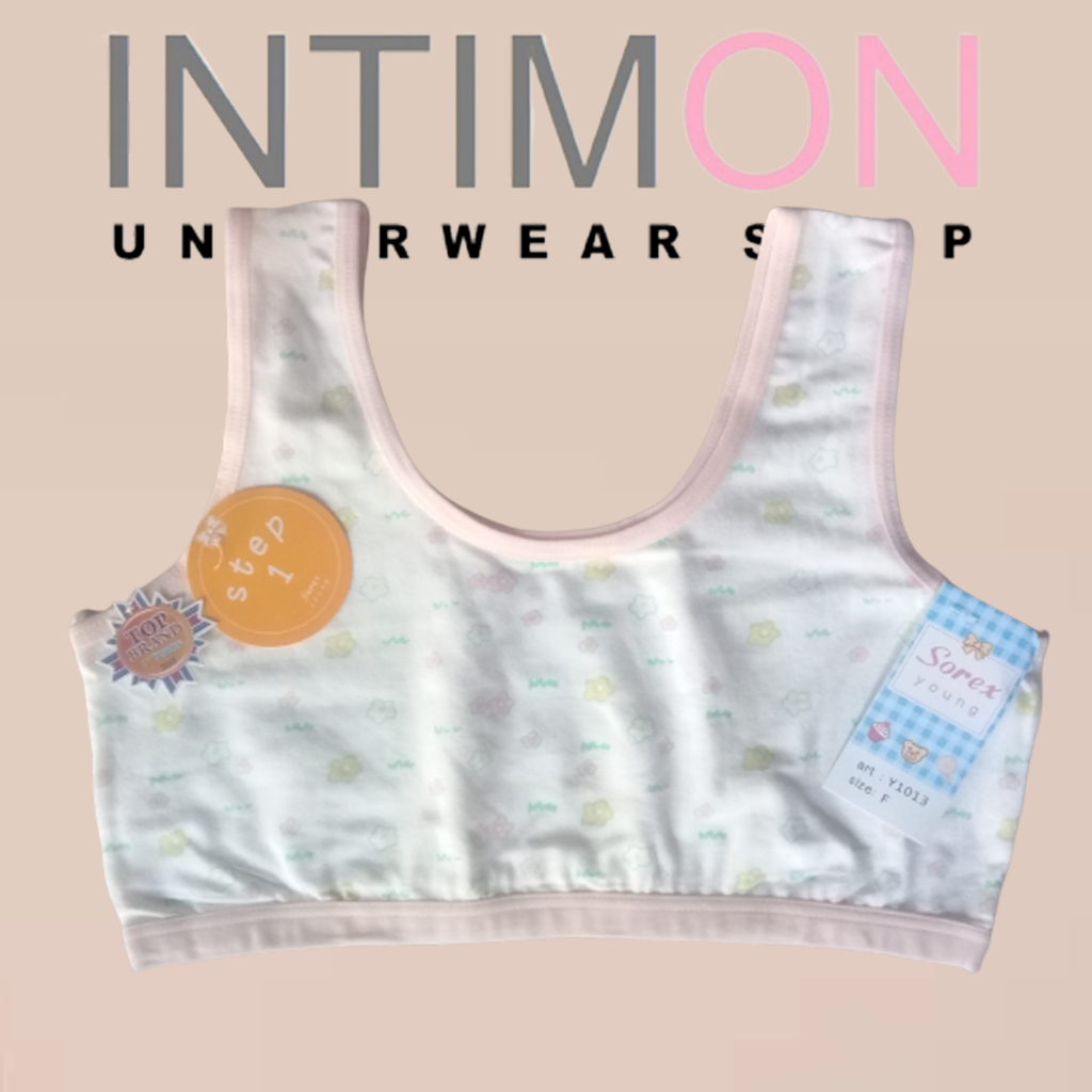 MINI SET / BRA REMAJA SOREX Y1013 KATUN LEMBUT TANPA KAWAT UNDERWEAR CELANA PAKAIAN DALAM WANITA