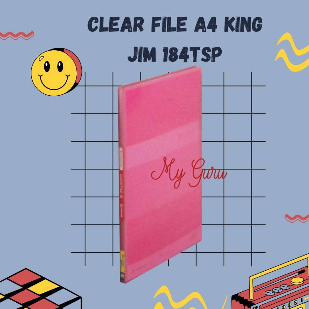 

[PCS] CLEAR FILE A4 KING JIM 184TSP 20 POCKET CLEAR HOLDER