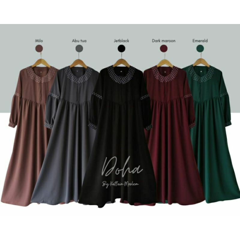 GAMIS SYARI WOLVIS DOHA MURAH